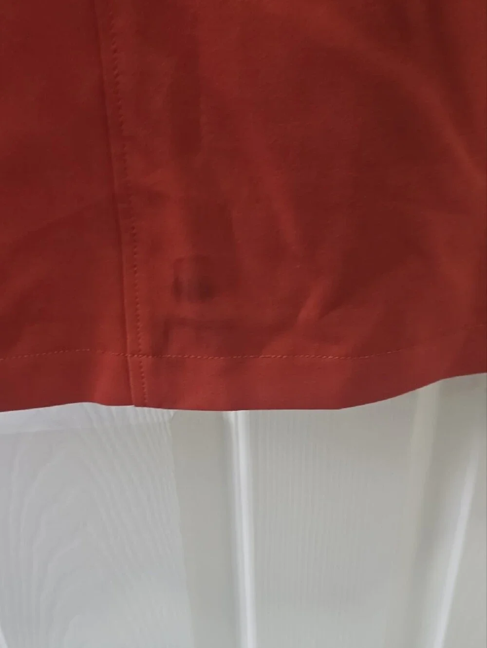 J. Crew Coral-Red Pencil Skirt with Side Slit